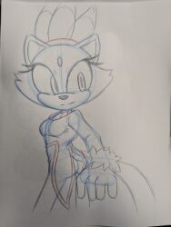 ass blaze_the_cat female furry knightnight54 sega sketch sonic_(series)