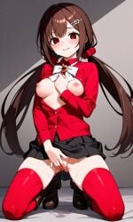 ai_generated danganronpa danganronpa_v3 fingering harukawa_maki masturbation wet