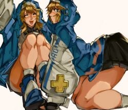 1girl 1girls androgyne_symbol arm_up ass ass_up big_ass big_butt blonde blonde_female blonde_hair blonde_hair_female blue_eyes bridget bridget_(guilty_gear) butt butt_up child_bearing_hips cross eyes_closed female female_focus female_only gloves guilty_gear guilty_gear_strive hat hoodie invitation inviting inviting_to_fuck inviting_to_sex massive_ass massive_butt mouth_open no_panties nun nun_hat nun_outfit offering on_fours presenting presenting_ass presenting_butt ryota_ravioli shoes skirt small_skirt smile socks thick thick_hips thick_legs thick_thighs white_body white_skin wide_hips