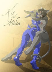 anthro feline female fur furry kittenkeiko lagomorph mikaness rabbit tagme