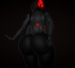 grabbing_ass haydee haydee_(game) looking_at_viewer robot_humanoid thick_ass thick_thighs