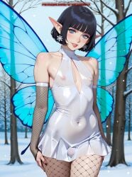 1boy ai_generated bulge dress fairy femboy otoko_no_ko trap yaoi