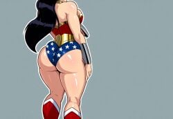 ai_generated amazon amazonian big_ass big_breasts boots dat_ass dc dc_comics diana_prince female female_focus mullon novelai simple_background solo superheroine that_ass_was_fat voluptuous voluptuous_female wonder_woman wonder_woman_(series)