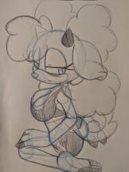 female knightnight54 lanolin_the_sheep on_model sega sketch sonic_(series) traditional_media_(artwork)