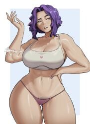 1girls athletic athletic_female big_breasts breasts curvaceous curvy curvy_female female female_focus gud0c hi_res highres huge_breasts lady_nagant large_breasts light-skinned_female light_skin medium_hair my_hero_academia navel slim_waist thick_thighs thighs underwear wide_hips