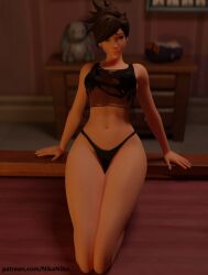 3d 3d_animation 3d_model ass big_ass blender blush breasts brown_hair curvy female girl girly hot_girl huge_ass jewelry kneeling laying_down light_skin lips lipstick looking_at_viewer necklace nikaniku open_legs outfit overwatch overwatch_2 short_hair skinny spread_legs spreading tracer white_body