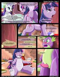 2012 dragon dragon_you_over_(kitsune_youkai) equine erection female friendship_is_magic horse kitsune_youkai magic male my_little_pony page_1 penis pony rarity_(mlp) smooth_skin spike_(mlp) straight transformation twilight_sparkle_(mlp)