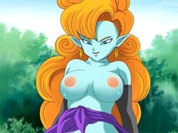 1boy alien_girl animated bouncing_breasts breasts censored dragon_ball dragon_ball_z male pointy_ears trinitron_cg vaginal_penetration zangya