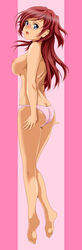 ano_natsu_de_matteru ass breasts glasses high_resolution long_hair otokojuku panties pointy_chin red_hair takatsuki_ichika