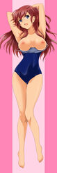 ano_natsu_de_matteru breasts glasses high_resolution long_hair otokojuku pointy_chin red_hair swimsuit takatsuki_ichika