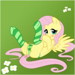 blush equine fat_mons flower fluttershy_(mlp) friendship_is_magic green_eyes highlevelteen horse mane my_little_pony open_mouth panties peeing peeing_on_self peeing_on_tail pegasus pink_hair pony smooth_skin socks underwear urinating urinating_female urination urine urine_on_self urine_on_tail urine_stream wings