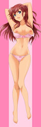 ano_natsu_de_matteru bra breasts glasses high_resolution long_hair otokojuku panties pointy_chin red_hair takatsuki_ichika