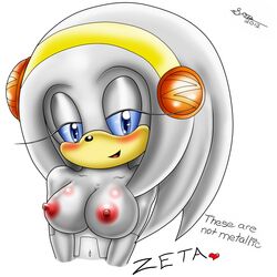 1girls 2012 android anthro bigdon1992 blue_eyes breasts chest echidna female female_focus furry nipples nude original_character robot robot_girl sega solo solo_female sonic_(series) zeta_the_echidna zetar02