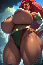 1girls ai_generated big_ass big_breasts big_thighs breasts breath_of_the_wild brown-skinned_female brown_body brown_skin bust busty chest curvaceous curvy curvy_figure dark-skinned_female dark_skin digital_media_(artwork) enormous_breasts female female_focus gerudo gigantic_breasts hips hourglass_figure huge_ass huge_breasts huge_thighs hyper_breasts large_ass large_breasts large_thighs legs massive_breasts mature mature_female milf nintendo onlyaimommys red_hair the_legend_of_zelda thick thick_hips thick_legs thick_thighs thighs top_heavy urbosa voluptuous voluptuous_female waist wide_hips wide_thighs