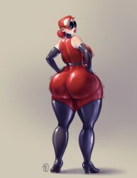 big_ass evil_con_carne major_dr._ghastly red_hair red_head red_latex thighhigh_boots wayo zrhap