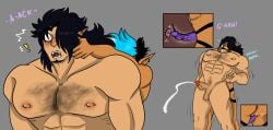 anal anal_sex aqua_hair arching_back big_penis blush body_hair bublijoestar bujo_(bubli_joestar) cum cum_rope cumshot cuntboy dark_hair digital_drawing_(artwork) digital_media_(artwork) dildo domenico_pedrotti double_dildo gasp giant_penis grabbing_from_behind intersex long_hair male male/cuntboy muscular muscular_bottom original_character original_characters pegging pierced_ears pierced_nipples pointy_ears prostate_stimulation pussy pussy_juice pussy_juice_drip saliva shaking sharp_teeth size_difference smaller_top smaller_top_and_beefy_bottom tan_skin throat_grab