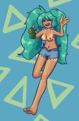 1girls brazil brazilian brazilian_female brazilian_miku breasts female hatsune_miku senftember senftember_(2024) soupybay tagme topless vocaloid