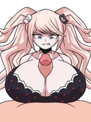 annoyed beat_banger big_breasts danganronpa junko_enoshima paizuri ripped_clothing titjob toriel_beat_banger