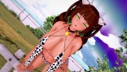 1girls 3d big_breasts bikini breasts champion_of_realms cowkini female heramael_(cor) tagme zimon