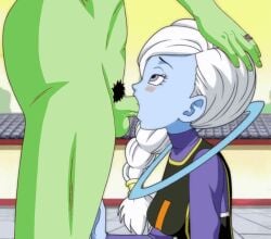 1boy 1girls angel_(dragon_ball) blowjob cus dragon_ball dragon_ball_super female male oral tagme zamasu