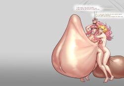 1futa balls_on_ground bangs blonde_hair braided_hair breasts commission commissioner_upload cumflated_belly cumflation deep_penetration dialogue english_text female fire_emblem fire_emblem_warriors froeedo futa_on_female futanari hyper hyper_balls hyper_cumflation hyper_penetration hyper_penis hyper_stomach_bulge hyper_testicles inflation lianna_(fire_emblem) light-skinned_female light-skinned_futanari light_skin medium_breasts nintendo nipples olivia_(fire_emblem) penetration pink_hair ponytail sex short_hair stomach_bulge stomach_deformation tied_hair tied_hands tied_up