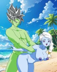 1boy 1girls angel_(dragon_ball) beach_sex cus dragon_ball dragon_ball_super female lazy_tags male sex tagme zamasu