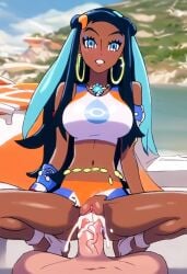 ai_generated cum_in_pussy cum_in_pussy cum_inside dark-skinned_female dubious_consent excessive_cum huge_cock interracial interracial_sex missionary missionary_position nessa_(pokemon) pale-skinned_male pokemon sex_through_clothes vaginal_penetration vaginal_penetration will_of_ai