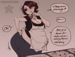 aunt_cass big_ass big_hero_6 cass_hamada fat large_breasts overweight stuffed_belly thick_thighs velvet_bambi weight_gain