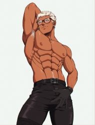 bishonen danzilla dark-skinned_male hunk male_only muscular_male solo_male