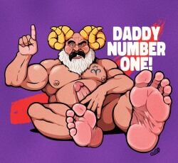 aries aries_daddy bara bara_feet bear_feet daddy_feet daddy_kink male_feet mature_male_feet older_feet redfortbear