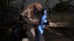 2boys animated ass_slap being_watched bra commission cortana dialogue female flood flood_(halo) from_behind gamingarzia gravemind halo_(series) laughing lingerie looking_at_another looking_back male mp4 pleasured_male sound spanked stockings tagme video