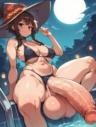 1futa ai_generated big_ass big_balls blush breasts erect_penis erection female foreskin futa_only futanari grapesss huge_breasts huge_cock kono_subarashii_sekai_ni_shukufuku_wo! large_penis looking_at_viewer megumin navel nude penis solo solo_futa testicles thighs uncensored veins veiny_penis