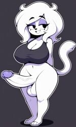 1anthro 1furry 1futa ai_generated anthro_futa big_breasts big_futa big_penis curvy curvy_female furry futa_anthro futa_furry futanari pixai