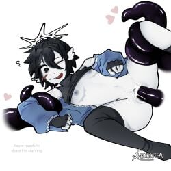 azure_(forsaken) forsaken_(roblox) nonbinary self_harm_scars tentacle tentacle_in_pussy tentacle_penetration tentacle_sex top_surgery_scars two_time two_time_(forsaken)