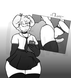 2023 femboy flan_(srnava) gay horns phone sex sketch srnava