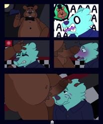 dick fnaf freddy_(fnaf) king_kumabear male male/male nude