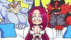 areolae big_breasts boobs_out dress edit edited edited_image giwi glasses goth_girl huge_breasts incineroar machamp pengubites piper_perri_surrounded pose stomach_mouth tits_out virtual_youtuber vtuber wildcard worried