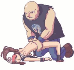 9_6 animated bald_man boots bottomless breasts brown_hair crying crying_female crying_rape_victim cueball dead_eyes female gif hilda_(pokemon) human human_only laced_boots loop looping_animation male midnightspook motionless nipples no_consent npc_trainer obscured_penetration older_man_and_teenage_girl pixel_animation pixel_art pokemon ponytail rape roughneck ryona sad sex straight vaginal_penetration white_background