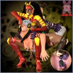 ass big_ass big_breasts body_modification bodysuit breasts corruption drone dronification female ibex-cg ibex_(company) ibuki_(street_fighter) kimberly_jackson mind_break mind_control shotoshinobi_(ibex) street_fighter street_fighter_6 street_fighter_v transformation