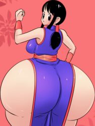 ass chichi dragon_ball dress dress_inside_ass female milf mother showing_ass